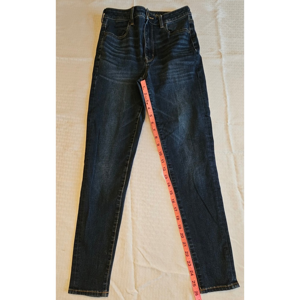 American‎ Eagle Highest Rise Jegging Womens 6 Dark Wash 360 Next Level Stretch - Picture 6 of 8